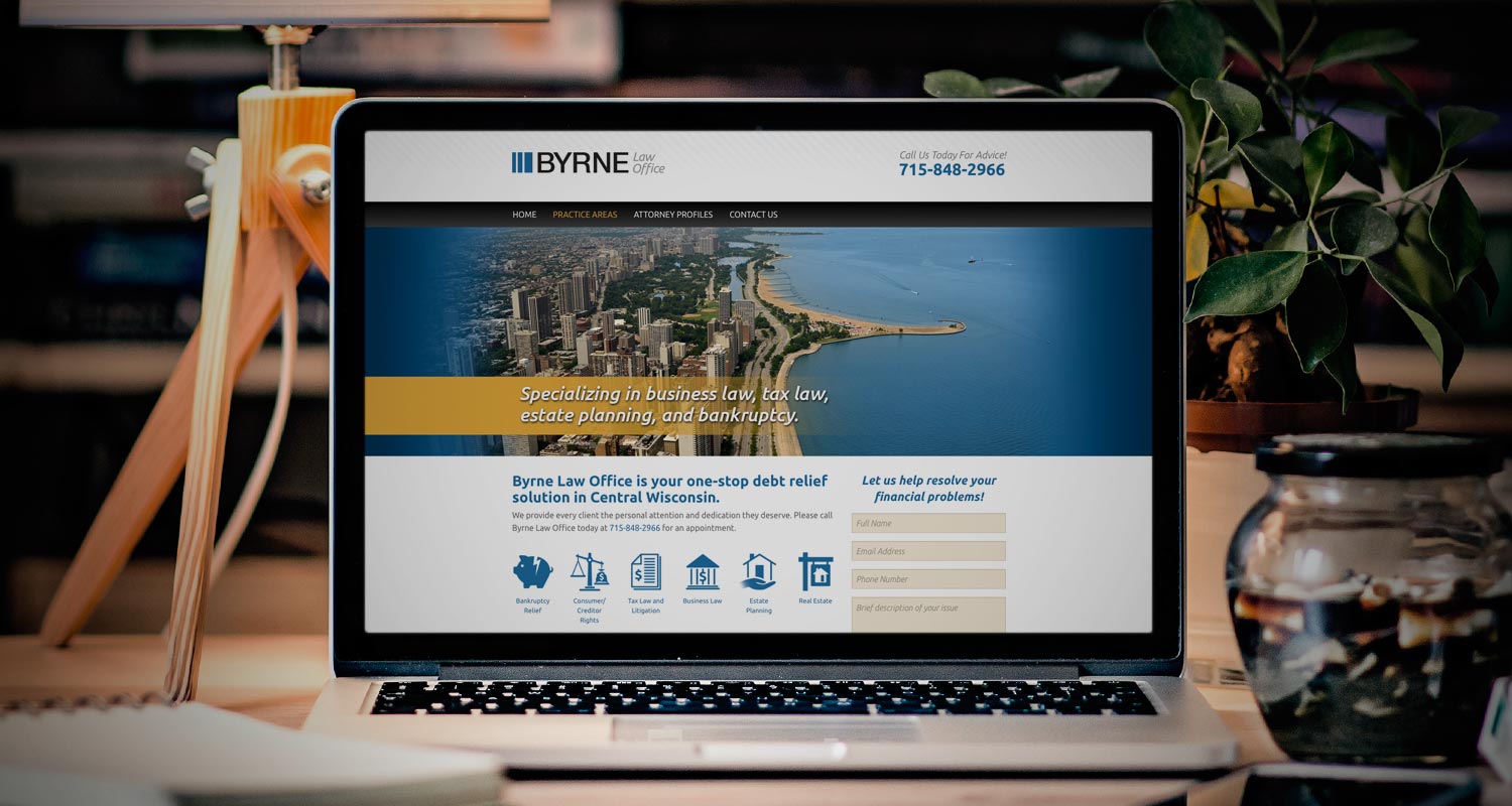 Byrne Law Office website