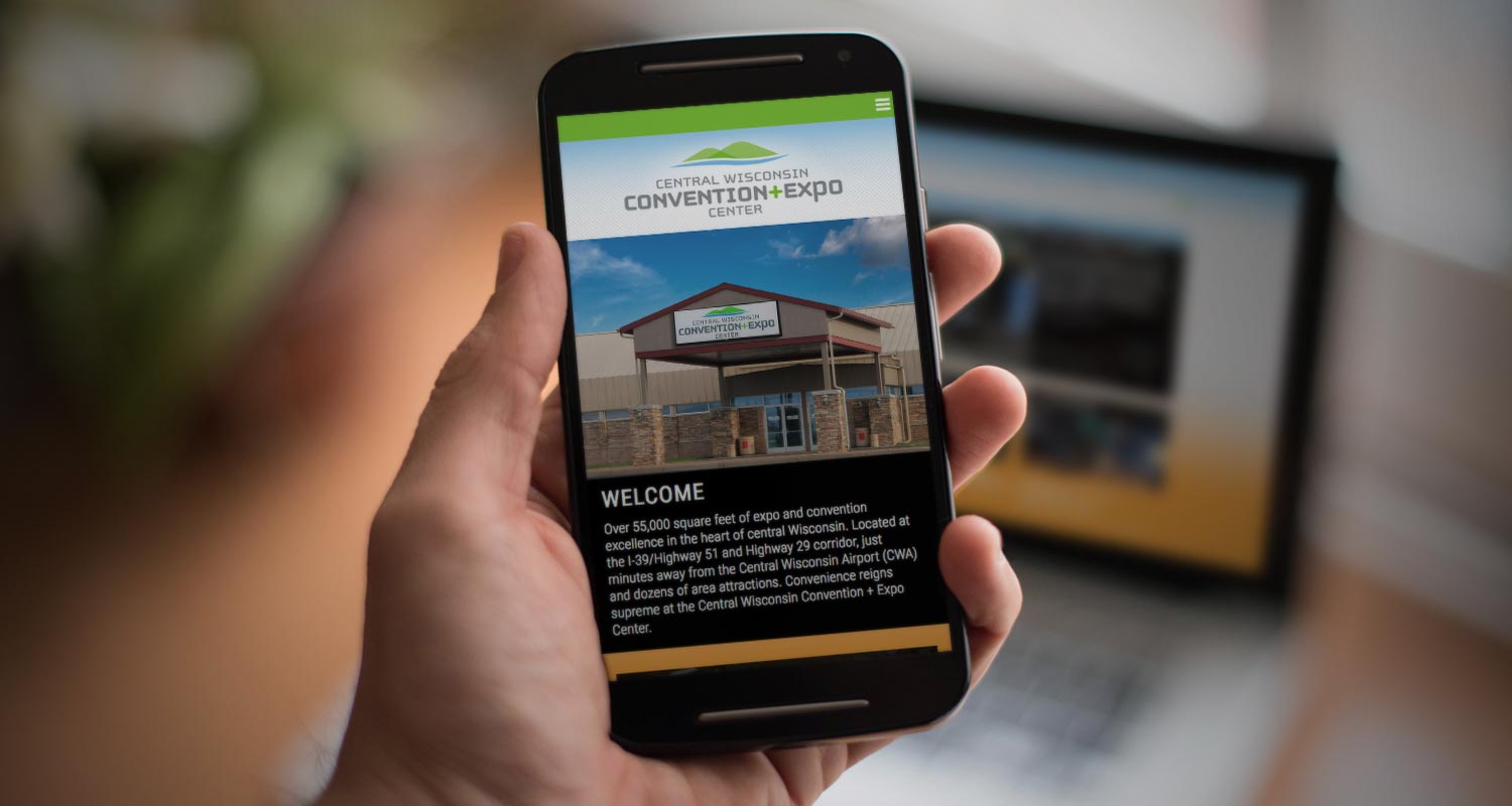 Central Wisconsin Convention + Expo Center responsive website