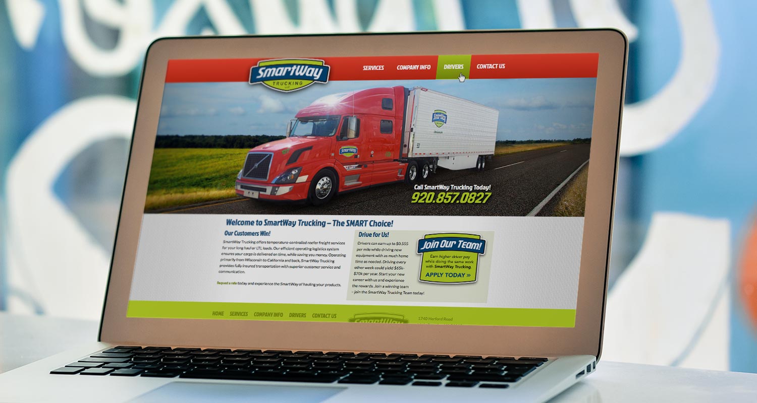 SmartWay Trucking responsive website design